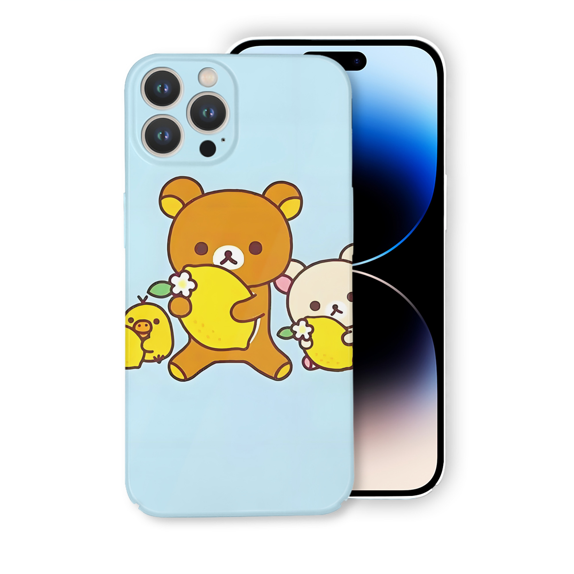 （画像用） リラックマ リラックマ キイロイトリ Rilakkuma Korilakkuma Kiiroitori 【iPhone 14シリーズ対応】ハードケース